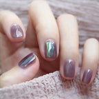 Press-On Nails Leaf Design Easy-Apply & Reusable