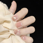 Press-On Nails Leaf Design Easy-Apply & Reusable