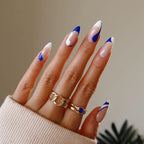 Press-On Nails Leaf Design Easy-Apply & Reusable
