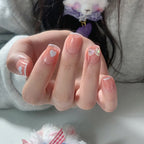 Press-On Nails Leaf Design Easy-Apply & Reusable