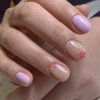 Press-On Nails Leaf Design Easy-Apply & Reusable