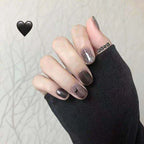 Press-On Nails Leaf Design Easy-Apply & Reusable