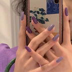 Press-On Nails Leaf Design Easy-Apply & Reusable