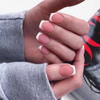 Press-On Nails Leaf Design Easy-Apply & Reusable