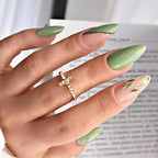 Press-On Nails Leaf Design Easy-Apply & Reusable