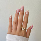 Press-On Nails Leaf Design Easy-Apply & Reusable