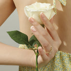 Press-On Nails Leaf Design Easy-Apply & Reusable