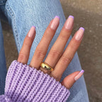 Press-On Nails Leaf Design Easy-Apply & Reusable