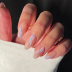 Press-On Nails Leaf Design Easy-Apply & Reusable