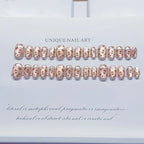 Press-On Nails Leopard Cat Eye No Glue