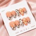 Press-On Nails Leopard & Floral Reusable Easy Application
