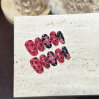 Press-On Nails Leopard Print & Floral Short Oval