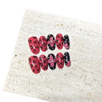 Press-On Nails Leopard Print & Floral Short Oval