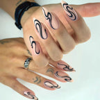 Press-On Nails Light Green Durable Gentle On Skin