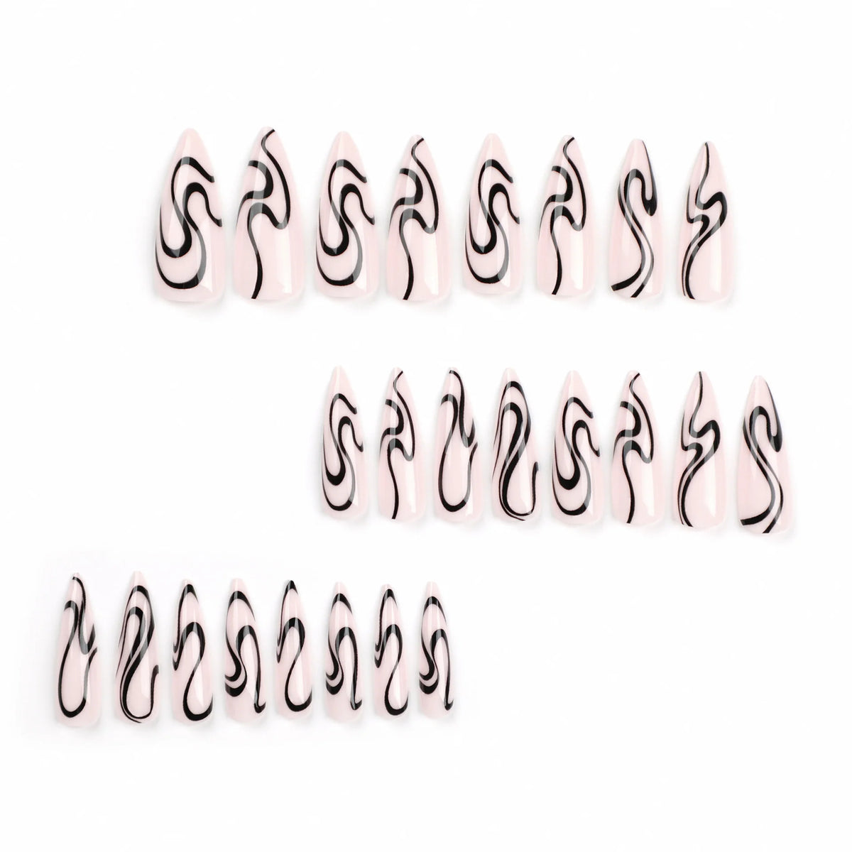 Press-On Nails Light Green Durable Gentle On Skin