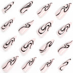 Press-On Nails Light Green Durable Gentle On Skin