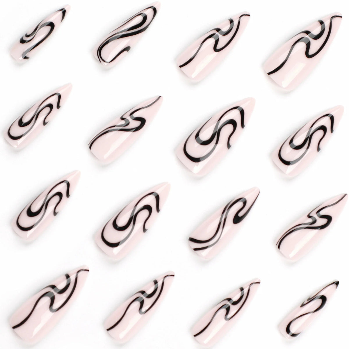 Press-On Nails Light Green Durable Gentle On Skin