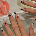 Press-On Nails Long Almond Pink Gradient Peel & Stick