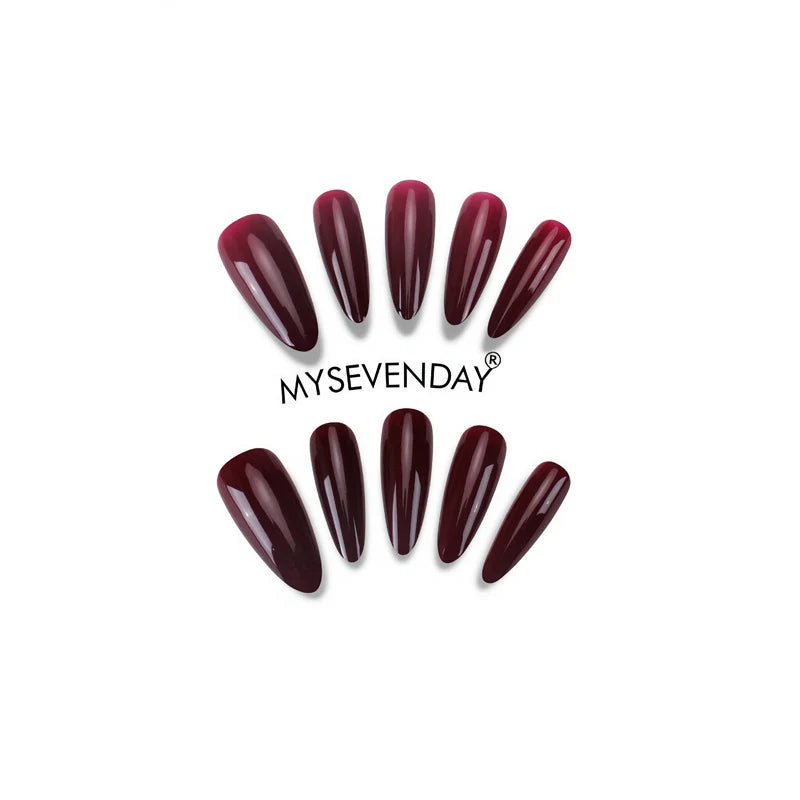 Press-On Nails Long-Lasting Glossy Reusable