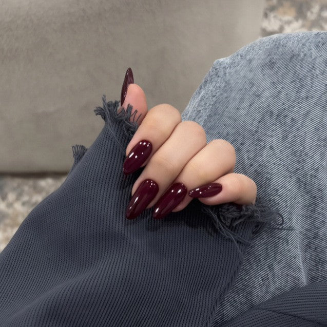 Press-On Nails Long-Lasting Glossy Reusable