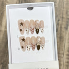 Press-On Nails Long Oval Artistic Designs & Reusable