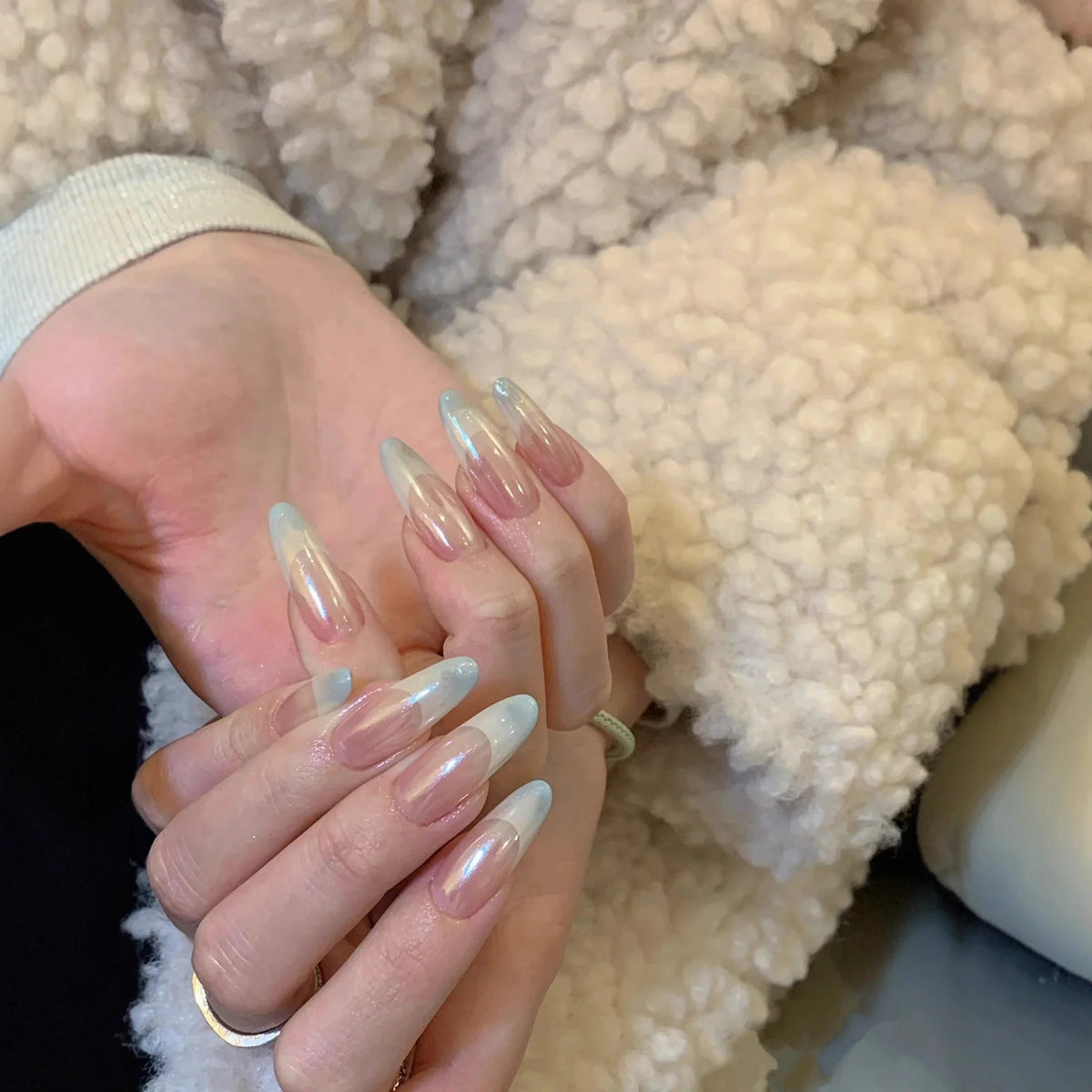 Press-On Nails Long Stiletto Adhesive Tabs & Reusable