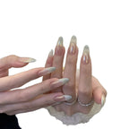 Press-On Nails Long Stiletto Adhesive Tabs & Reusable