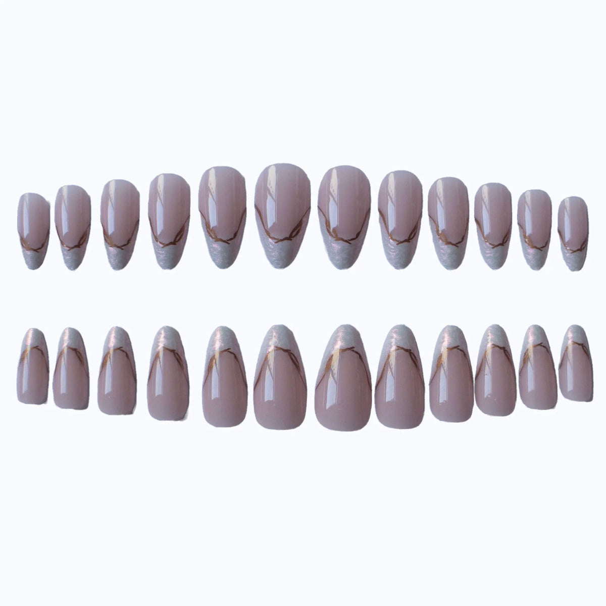 Press-On Nails Long Stiletto Durable Comfortable Fit