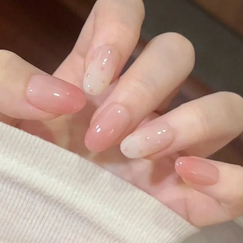 Press-On Nails Long Stiletto Floral Acrylic