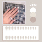 Press-On Nails Long Stiletto Glossy Glue-On