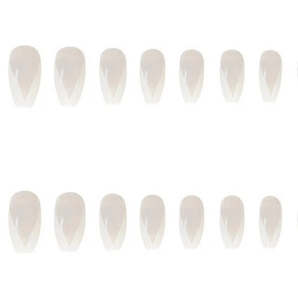 Press-On Nails Long Stiletto Glossy Glue-On