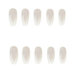 Press-On Nails Long Stiletto Glossy Glue-On