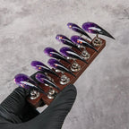 Press-On Nails Long Stiletto Glossy Peel & Stick