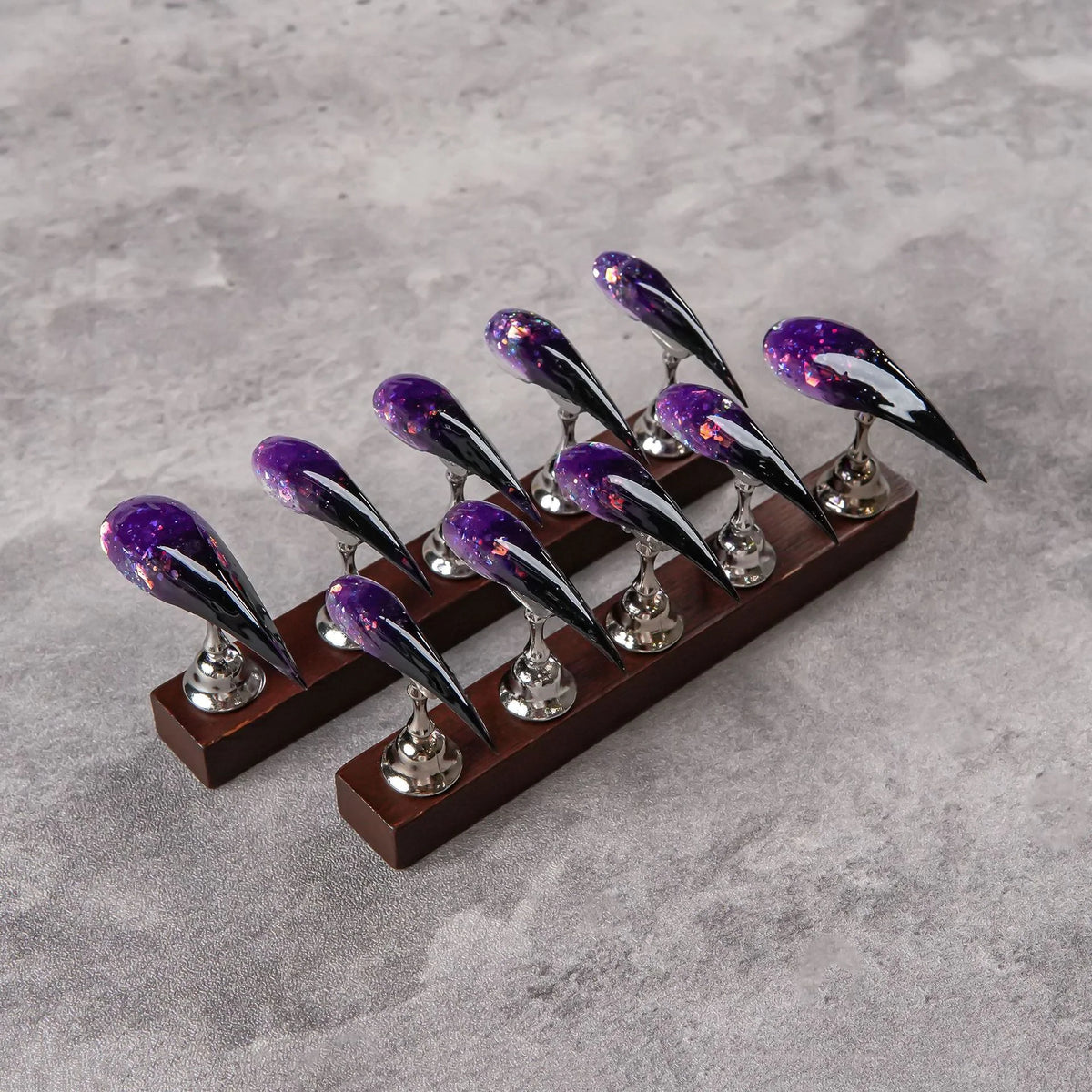 Press-On Nails Long Stiletto Glossy Peel & Stick