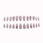 Press-On Nails Long Stiletto Hand-Painted Jelly Gel