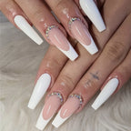 Press-On Nails Long Stiletto Rhinestone Accents 24-Piece Set
