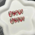 Press-On Nails Marble Effect Self-Adhesive & Reusable