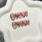 Press-On Nails Marble Effect Self-Adhesive & Reusable