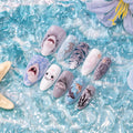 Press-On Nails Marine Life Design Set of 10