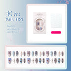 Press-On Nails Marine Life Design Set of 10