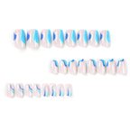 Press-On Nails Maritime Wave Durable & Skin-Friendly