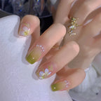 Press-On Nails Matte Floral Peel & Stick