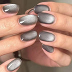 Press-On Nails Metallic Ombre Reusable & Strong Adhesive