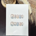 Press-On Nails Metallic Self-Adhesive Short Square