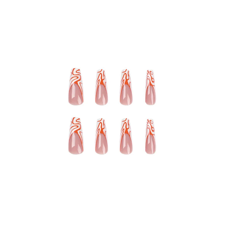 Press-On Nails Modern Wave Durable Acrylic