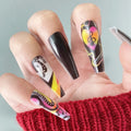 Press-On Nails Music-Inspired Almond Shape Self-Adhesive
