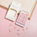 Press-On Nails Natural-Looking 24 Pieces With Glue