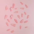 Press-On Nails Natural-Looking 24 Pieces With Glue