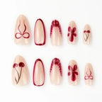 Press-On Nails Ombre Black Reusable & Custom Fit