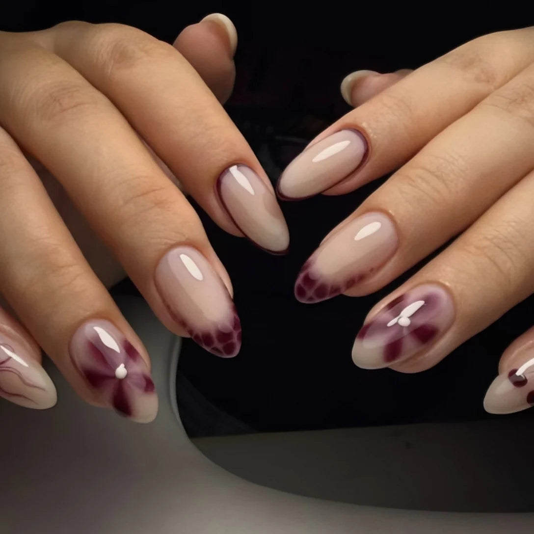 Press-On Nails Ombre Black Reusable & Custom Fit